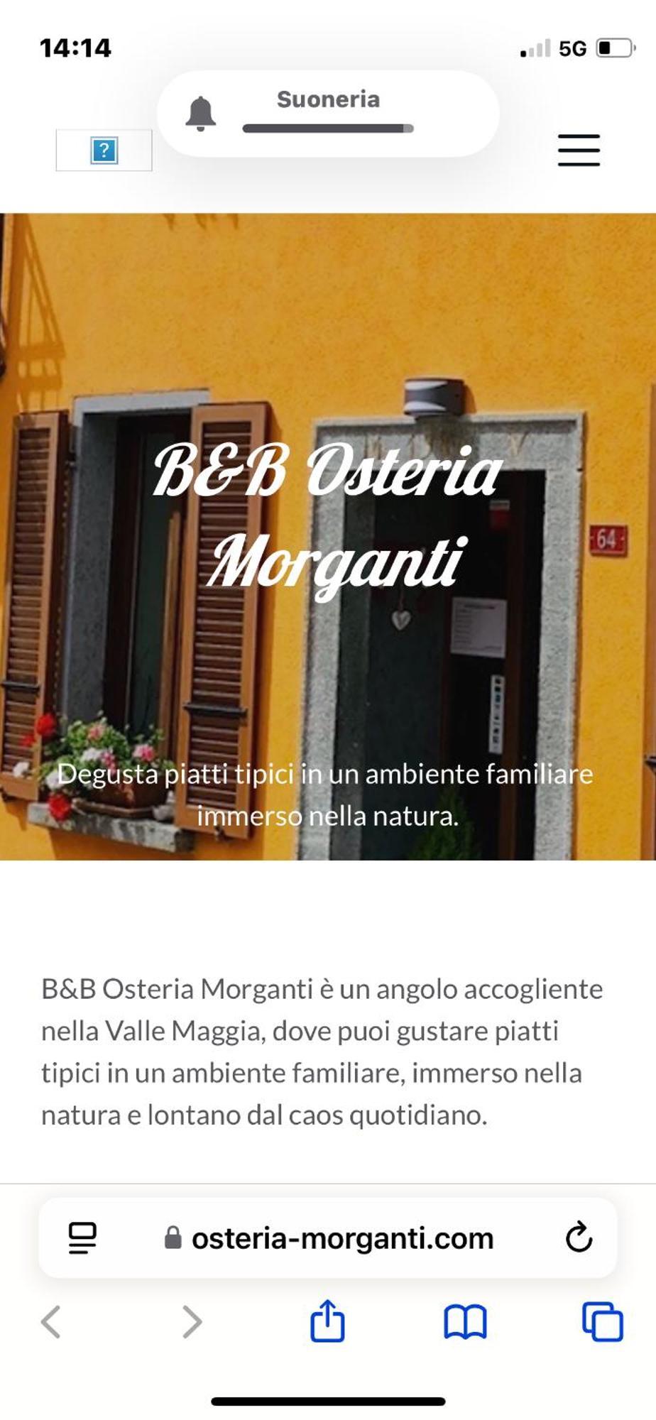 B&B Osteria Morganti Someo Екстер'єр фото